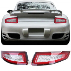 RACES LED стопове (LED Bar) за Porsche 911 997 Coupe Cabrio 04-08, червено-прозрачен