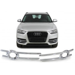 RACES рамки за халогени на Audi Q3 8U facelift from 14, хром