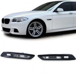 RACES LED странични мигачи за BMW 5 Series F10 F11 10-13, черно-опушен, прозрачен