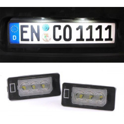 LED Oсветление на регистрационния номер бели 6000K за Audi A1 S1 от 2010