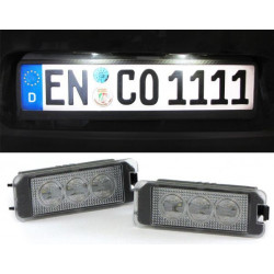 LED Oсветление на регистрационния номер бели 6000K за VW Phaeton ab Bj. 2002