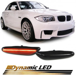 RACES LED странични мигачи (SEQ) за BMW 1 Series E81 E82 E87 E88, черен
