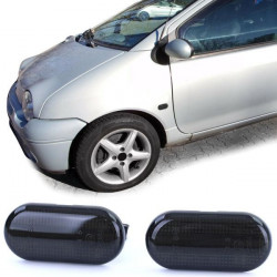RACES LED странични мигачи (SEQ) за Dacia Dokker Duster 1 Renault Twingo 1, черен