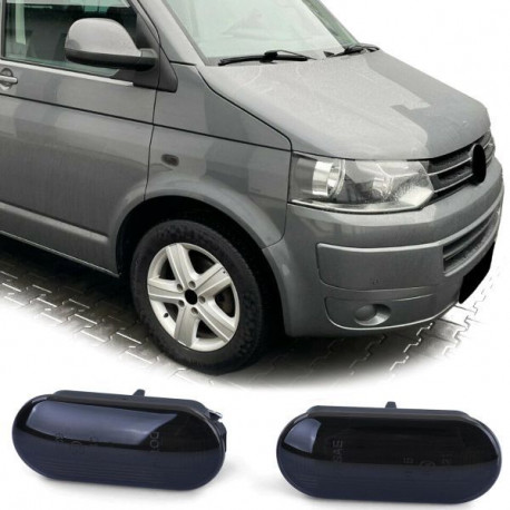 Осветление RACES LED странични мигачи (SEQ) за VW T5 Transporter Caravelle Multivan, черен | race-shop.bg
