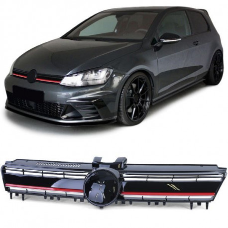 Бодикит и визуални аксесоари RACES решетка (Sport) за VW Golf 7 12-17, черен, червен | race-shop.bg