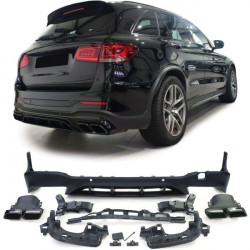 Заден дифузьор sport версия с накрайници за Mercedes GLC X253