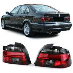 RACES стопове за BMW 5 series E39 sedan 95-00, червено-черен, прозрачен