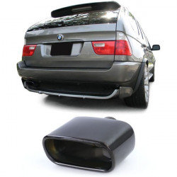 Ауспух спортна оптика неръждаема стомана черен за BMW X5 E53 99-06