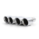 Универсални накрайници Ауспух от неръждаема стомана двоен спортна оптика за BMW F10 F11 6 Series F12 F13 | race-shop.bg