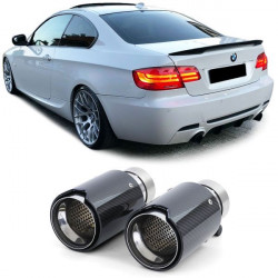 Двойни накрайници Carbon Black универсален за различни BMW модели