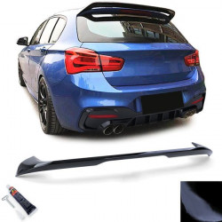 Заден спойлер за оптика черен гланц за BMW 1 Series F20 F21 от 15