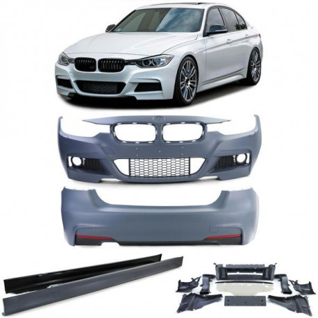 Бодикит и визуални аксесоари RACES предна броня (Sport) за BMW 3 series F30 sedan | race-shop.bg