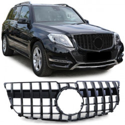 Спортна радиаторна решетка черен гланц за Mercedes GLK X204 Facelift 12-15