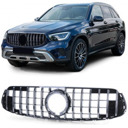 RACES решетка (Sport) за Mercedes GLC X253 SUV with sports package from 20, черен хром