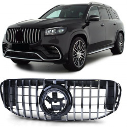RACES решетка (Sport) за Mercedes GLS X167 from 19, гланц черен хром