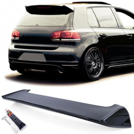 Бодикит и визуални аксесоари Заден спойлер за покрив черен гланц за VW Golf 6 GTI Sedan 09-13 | race-shop.bg