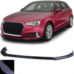 RACES преден сплитер за Audi A3 8V Facelift 16-20, гланц черен