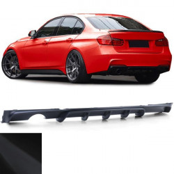 RACES заден дифузьор (Sport) за BMW 3 Series F30 Sedan (ауспух 1+0), мат черен