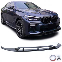 RACES преден сплитер (Performance) за BMW X6 G06 from 19, гланц черен