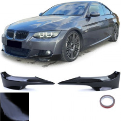 Предния спойлер разделители черен гланц за BMW 3 Series E92 E93 06-10