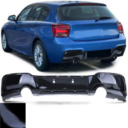 RACES заден дифузьор (Sport Performance) за BMW 1 Series F20 F21 10-15, гланц черен