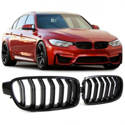 RACES решетка (Sport Double Bar) за BMW F30 F31 11-19, гланц черен