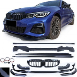 Бодикит Спойлер Решетка Дифузьор Performance черен гланц за BMW 3 Series G20