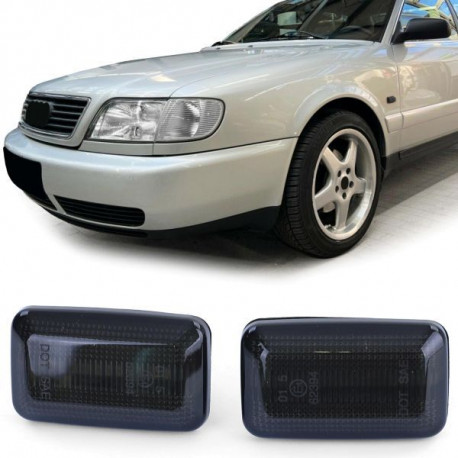Осветление LED Страничен мигач Черен дим за Audi 80 B4 90 100 200 V8 A6 C4 | race-shop.bg