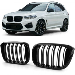 Спортна решетка за радиатор двойна гланц за BMW X3 G01 X4 G02 от 17