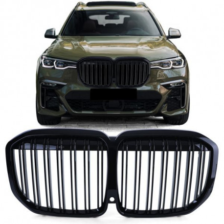 Бодикит и визуални аксесоари RACES решетка (Sport Double Bar) за BMW X7 G07 from 19, гланц | race-shop.bg