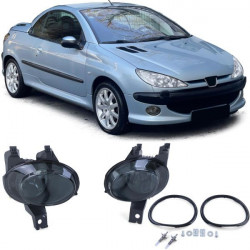 Фарове за мъгла H1 Черен дим комплект за Peugeot 206 от 98 + 206 CC от 00