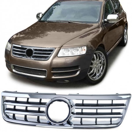 Бодикит и визуални аксесоари RACES решетка за VW Touareg 7L 02-06, черен хром | race-shop.bg