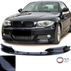 RACES преден сплитер (Performance) за BMW 1 Series E82 E88 11-13, гланц черен