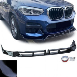 RACES преден сплитер (Performance) за BMW X3 G01 from 21, гланц черен