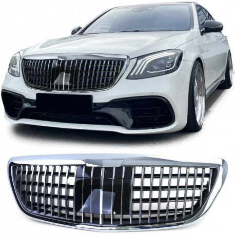 Бодикит и визуални аксесоари Спортна решетка MB хром за Mercedes S Class W222 с Night Vision 13-20 | race-shop.bg