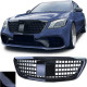 Бодикит и визуални аксесоари RACES решетка (Sport) за Mercedes S W222 with Night Vision 13-20, черен | race-shop.bg