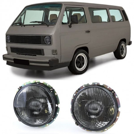 Осветление Фарове Черен дим комплект за за VW T2 73-79 + T3 79-92 + LT 75-85 | race-shop.bg