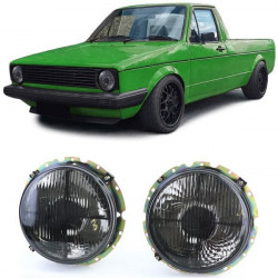 RACES решетка за фар на VW Caddy I 82-92 + Jetta I 79-84, черно-опушен