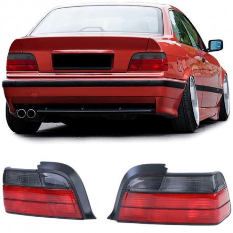 Осветление RACES стопове за BMW 3 Series E36 Coupe Convertible 90-99, червено-черен | race-shop.bg
