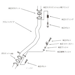 HKS Downpipe за Mitsubishi Lancer Evo 7