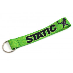 Short lanyard keychain "Static" - Green