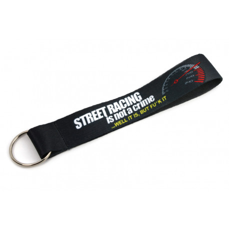 Ключодържатели Short lanyard keychain "Street racing is not a crime" - Grey | race-shop.bg