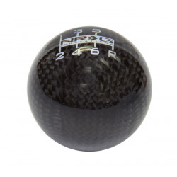 NRG универсална топка за скоростен лост, черна карбон (6 скорости)