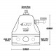 Регулатори за налягане на горивото (FPR) Deatschwerks DWR1000iL Компактен регулатор на налягането на горивото E85 | race-shop.bg