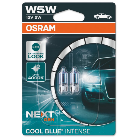 Крушки и ксенонови светлини Osram крушки COOL BLUE INTENSE (NEXT GEN) W5W (2 бр.) | race-shop.bg