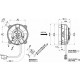 Вентилатори 12V Универсален електрически вентилатор SPAL 96мм - всмукващ , 12V | race-shop.bg