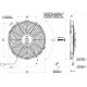 Вентилатори 12V Универсален електрически вентилатор SPAL 305мм - издуващ, 12V | race-shop.bg