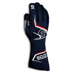 Състезателни ръкавици Sparco Arrow с FIA (външни шевове) синьо червено