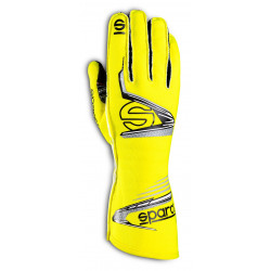 Състезателни ръкавици Sparco Arrow с FIA (външни шевове) yellow/black