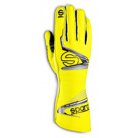 Ръкавици Състезателни ръкавици Sparco Arrow с FIA (външни шевове) yellow/black | race-shop.bg